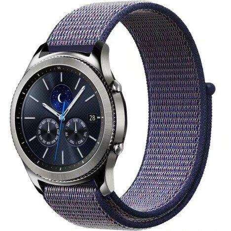 Curea ceas Smartwatch Samsung Galaxy Watch 46mm, Samsung Watch Gear S3, iUni 22 mm Soft Nylon Sport,